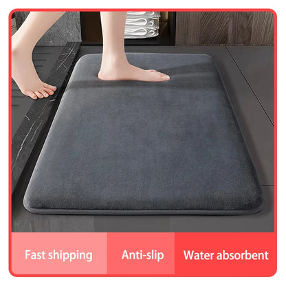 Alfombra super absorbente para baño.